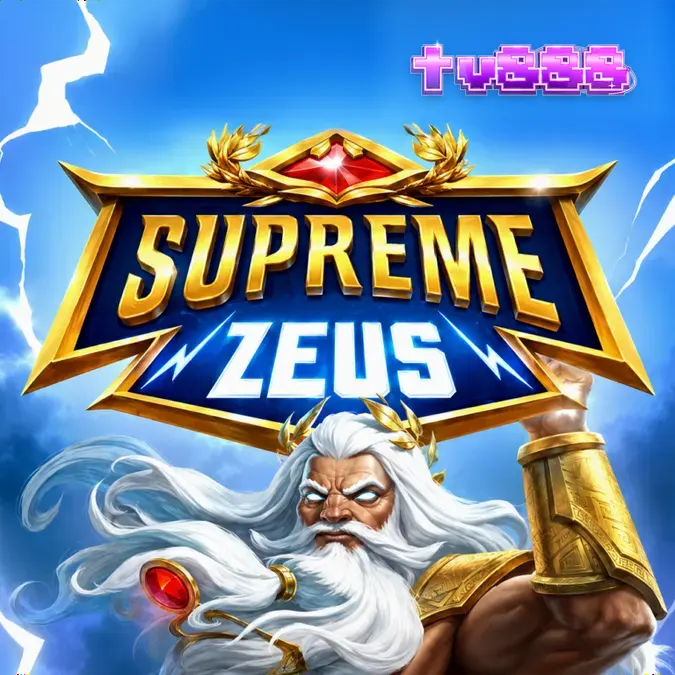 Tampilan visual slot Supreme Zeus dengan latar belakang mitologi Yunani yang modern